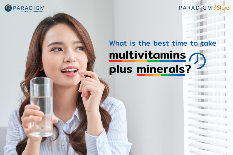 What is the best time to take multivitamins plus minerals? 